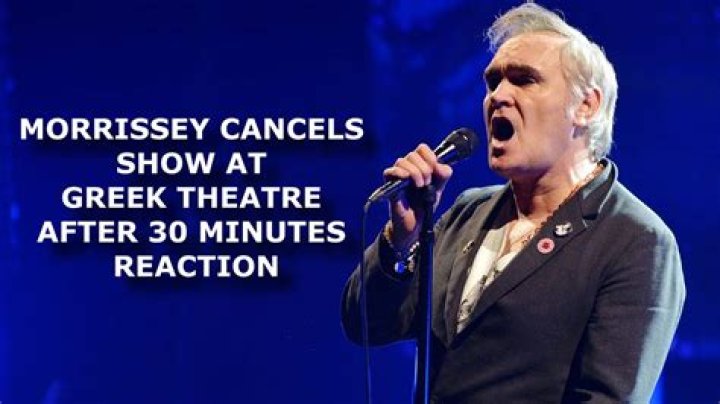 Morrissey Cancels Show After Mid-Concert Walk-Off