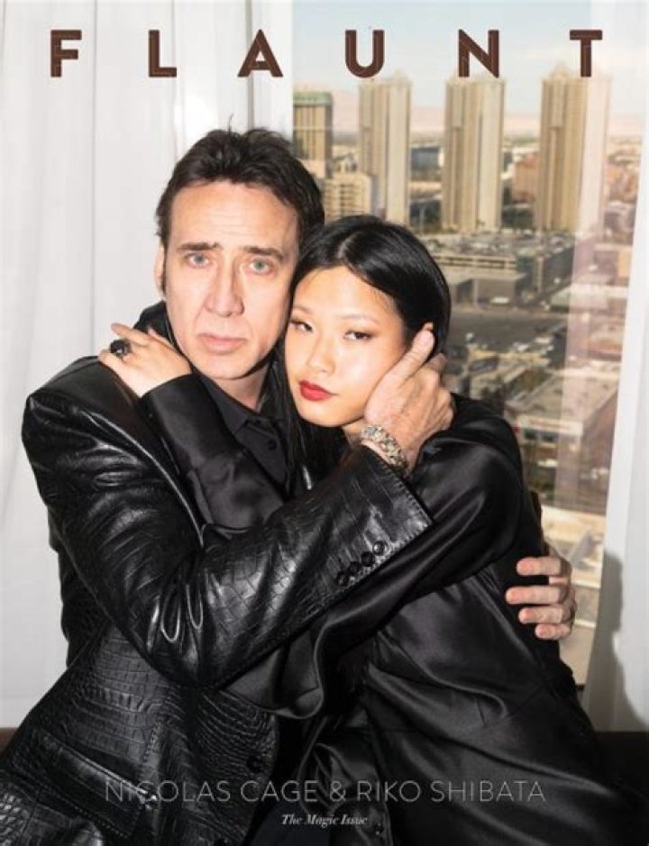 See Nicolas Cage & New Wife Riko Shibata on Their First Magazine Cover