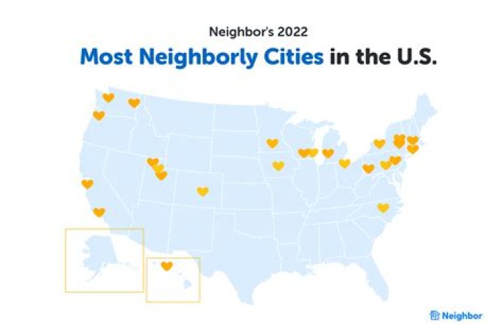 The 25 Most Neighborly Cities in the U.S., New Study Says